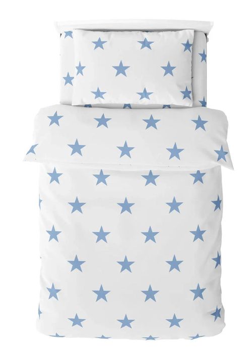 купить Домашний текстиль Relaxe Home 023431 Lenjerie de pat Soft Dreams Single 145x210cm, Stars Blue в Кишинёве 
