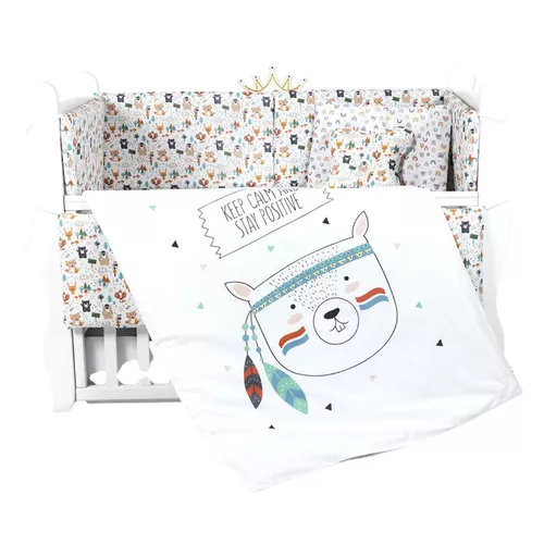 купить Детское постельное белье PernaMea Set lenjerie 8 piese Baby+ Forrest blue (PM.100263/2) в Кишинёве 