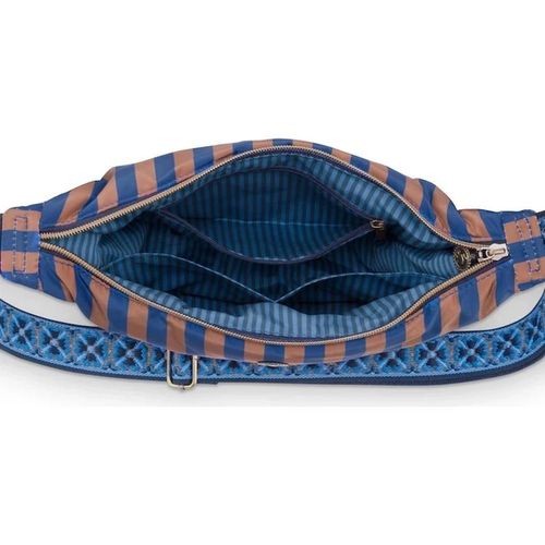 купить Сумка плечевая Pip Studio 51.273.426 Freya Half Moon Cross Body Bag Stripe Blue 34x10x16cm в Кишинёве 