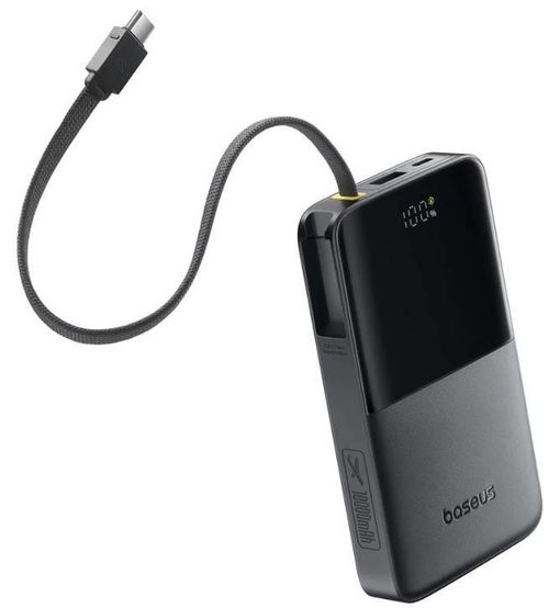 купить Аккумулятор внешний USB (Powerbank) Baseus E0027600, EnerFill FC51 Bipow2 Pro Digital Display , Cosmic Black в Кишинёве 