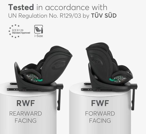 cumpără Scaun auto Kikka Boo 31002100046 i-Twist Light Grey i-Size, 40-150 cm în Chișinău 