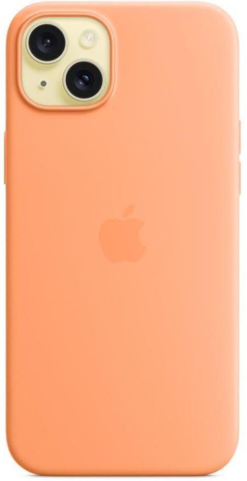 cumpără Husă pentru smartphone Apple iPhone 15 Plus Silicone MagSafe Orange Sorbet MT173 în Chișinău 