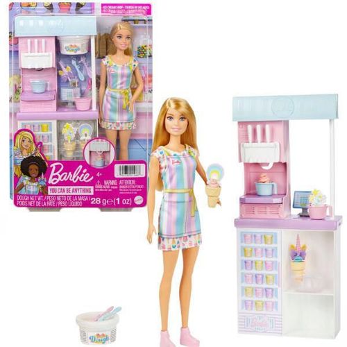 cumpără Păpușă Barbie HCN46 Set de joc Magazin de înghețată în Chișinău 