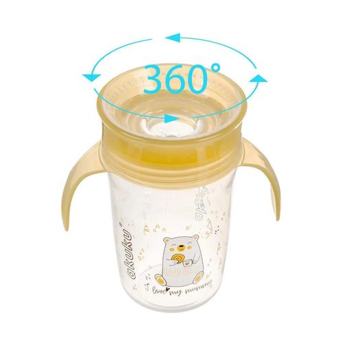 cumpără Cană cu pai Akuku A0670 Yellow 240ml în Chișinău 