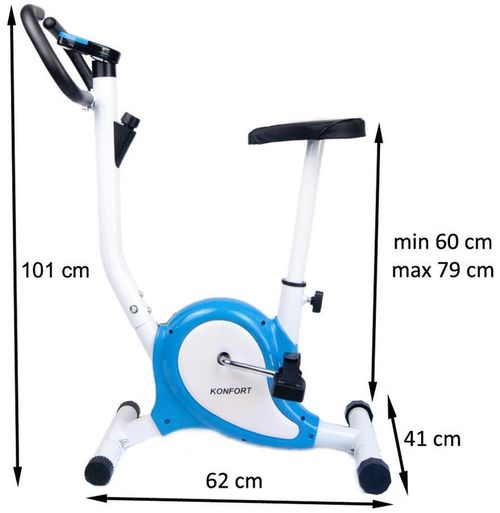 купить Велотренажер Sportmann Konfort SM1220 (White/Blue) в Кишинёве 
