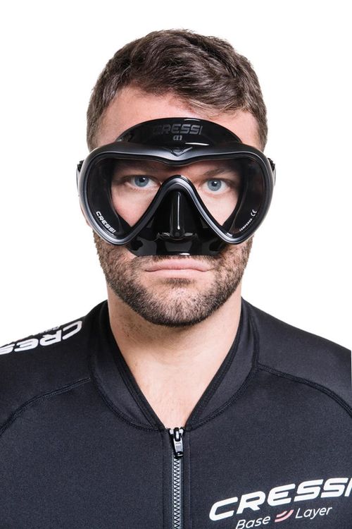 купить Аксессуар для плавания Cressi-Sub Masca inot A1 MASK black/graphite clear (XDN400057) в Кишинёве 