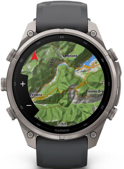 cumpără Ceas inteligent Garmin Fenix 9 Pro, 47mm, inReach,Ti w/Gpt/Bk bnd (010-04336-21) în Chișinău 