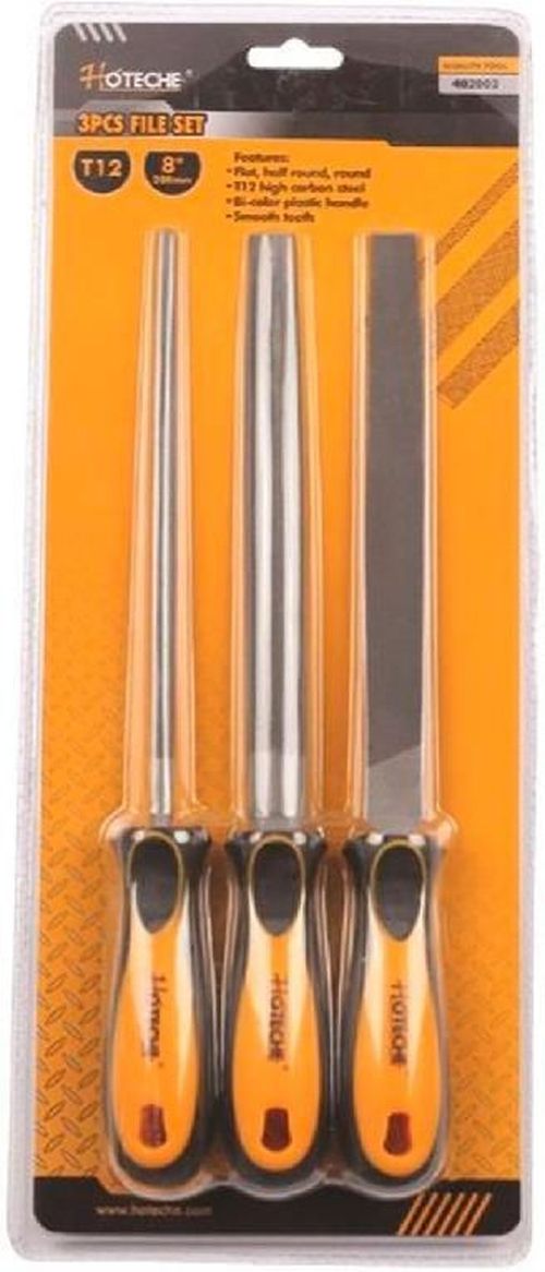 купить Набор ручных инструментов Hoteche 402003 напильники по металлу 3шт в Кишинёве 
