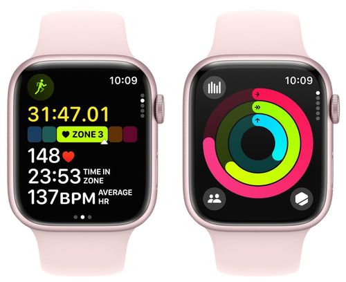 купить Смарт часы Apple Watch Series 9 GPS 45mm Pink - M/L MR9H3 в Кишинёве 