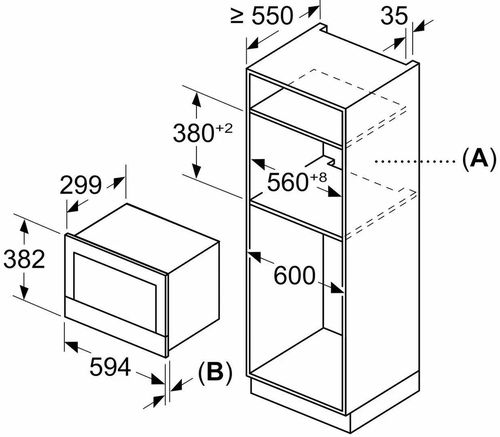 купить Встраиваемая микроволновая печь Bosch BEL7321B1 Black в Кишинёве 