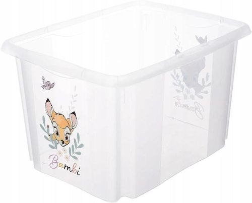 купить Короб для хранения Keeeper Bambi Transparent (12238001) 30L для игрушек в Кишинёве 