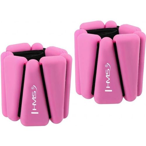 купить Утяжелители для рук и ног HMS SNK01 2x0.5kg, iron+silicone, 28cm (17-47-325) Pink в Кишинёве 
