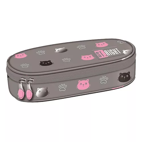cumpără Penar școlar St.RIGHT 57866 Penar 23x9.5x6cm, Kitty Paw în Chișinău 