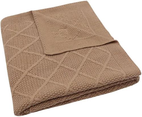 купить Детское постельное белье Jollein 516-522-68039 Paturica Check Knit Biscuit, 100x150cm в Кишинёве 