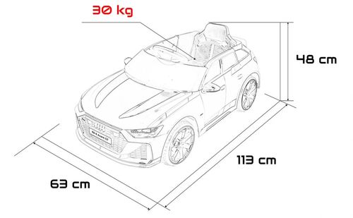 cumpără Mașină electrică pentru copii Golden Baby QLS-8620 AUDI RS 6 Avant GT, albă, GB2803 în Chișinău 