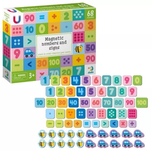 купить Настольная игра Dodo 200274 Joc magnetic Cifre și semne (68 el.) в Кишинёве 