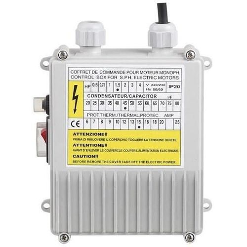 купить Блок управления поливом IBO CP-1.5/60 пусковая коробка 1.5kw, 60MF, 15A в Кишинёве 