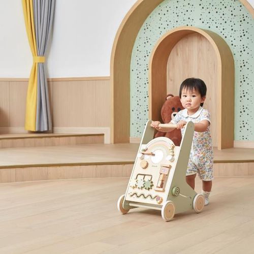 купить Ходунок Viga 44226 Premergător din lemn cu panou educativ в Кишинёве 