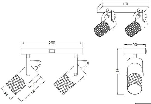 купить Бра Trio TOSH 15 Вт (804370232) в Кишинёве 