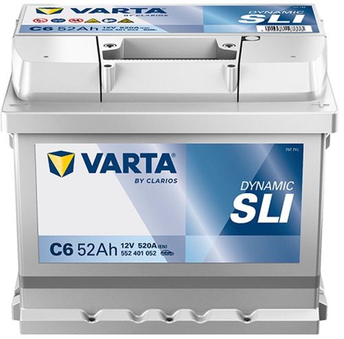 купить Автомобильный аккумулятор Varta 52AH 520A(EN) клемы 0 (207x175x175) S5 001 (552401052K262) в Кишинёве 