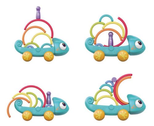 купить Игрушка каталка Hola Toys HE795700 Jucărie de tras Cameleonul curcubeu в Кишинёве 