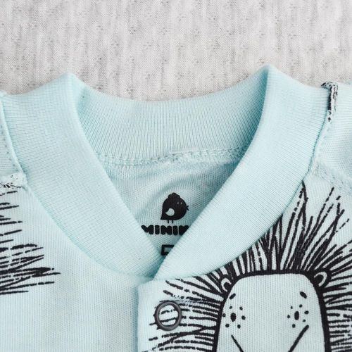 cumpără Haine pentru copii Minikin 242240350 Hedgehog Комбинезон голубой с рисунком 0-1мес (50см) în Chișinău 