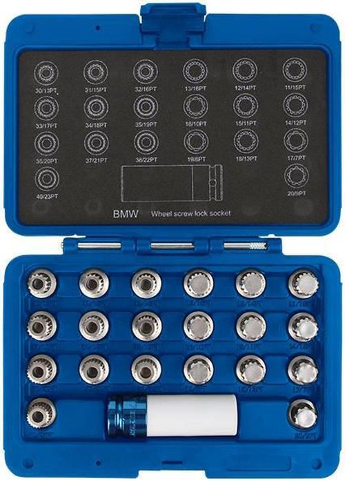 cumpără Set de tubulare, bite, duze King Tony 9BW0221 Набор головок для секреток BMW, 21 пр. în Chișinău 