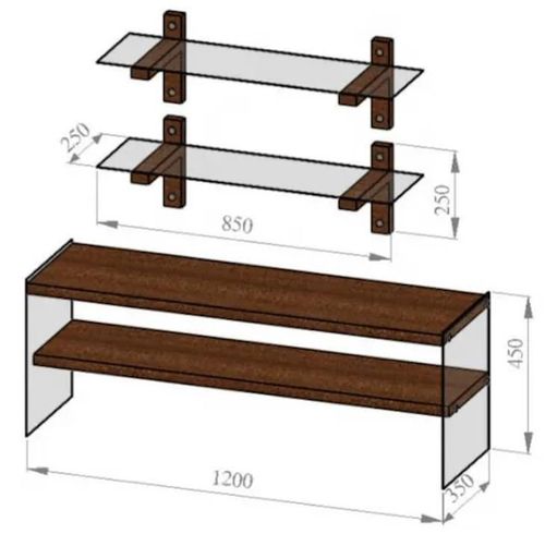 cumpără Comodă TV Trendy TV105 120x45x35cm în Chișinău 