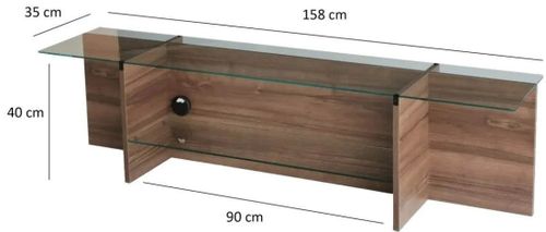 cumpără Comodă TV Trendy Evadare, Nuc 158x40x35cm în Chișinău 