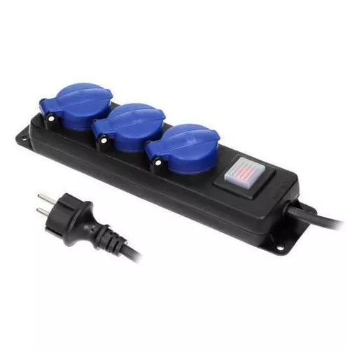 cumpără Prelungitor electric ORNO ORAE13192GS5M 3 locuri 16a 5m ip44 în Chișinău 