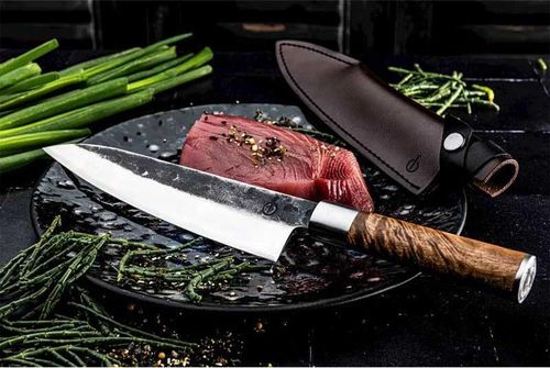 cumpără Cuțit Forged VG10 Chef's Knife cu husa din piele în Chișinău 