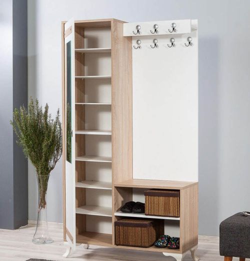 cumpără Mobilă pentru antreu Trendy Inci-200, Stejar Sonoma, 100x190x36cm (GTR005931) în Chișinău 
