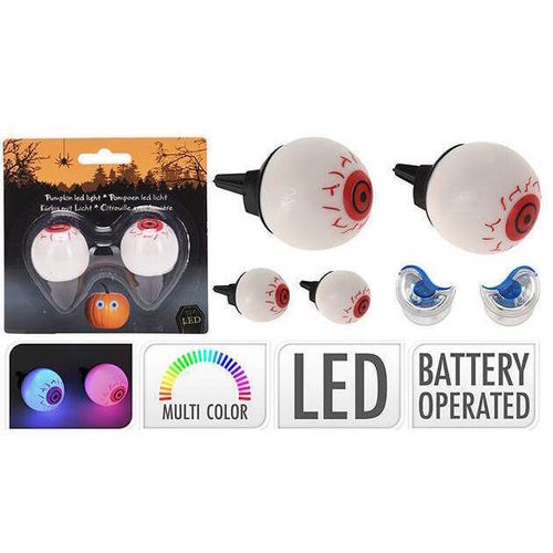 купить Декор Promstore 53752 Halloween Ochi cu iluminare, 9X5X32cm в Кишинёве 