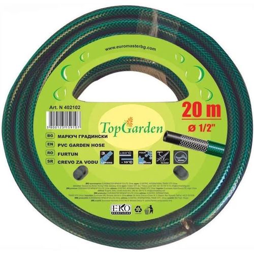 купить Шланг TopGarden 402102 садовый, ПВХ 1/2 20m в Кишинёве 