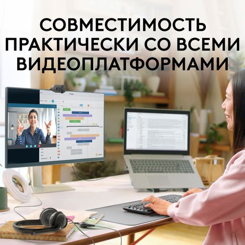cumpără Cameră web Logitech Brio 100 Full HD Graphite în Chișinău 