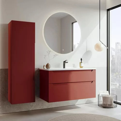 cumpără Dulap pentru lavoar Orka Messina 100 Tuscan Red în Chișinău 