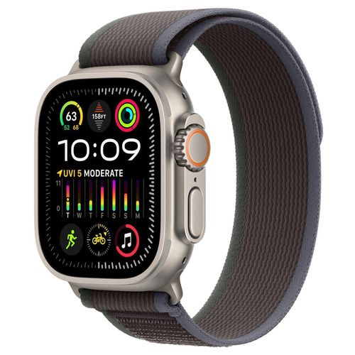 купить Смарт часы Apple Watch Ultra 2 GPS + Cellular, 49mm Blue/Black Trail - S/M MRF53 в Кишинёве 