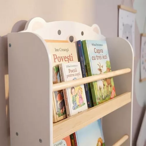 купить Шкаф детский U-Grow UG-74BIBL BEAR (raft pentru depozitare cărți și jucării) в Кишинёве 