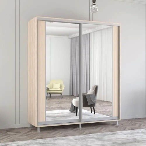 купить Шкаф Mobildor-Lux Раздвижные двери Aron-P из ДСП с вертикальным зеркалом (190x60x230H см) Sonoma в Кишинёве 