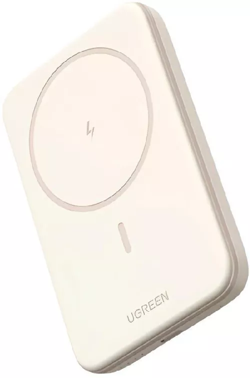 cumpără Acumulator extern USB (Powerbank) Ugreen 25208 Mini Magnetic Wireless Qi 10000mAh, Beige în Chișinău 