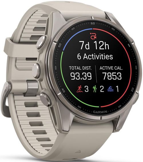 cumpără Ceas inteligent Garmin Fenix 9, 43mm, Bare Ti, Fog Gray Band (010-04761-01) în Chișinău 