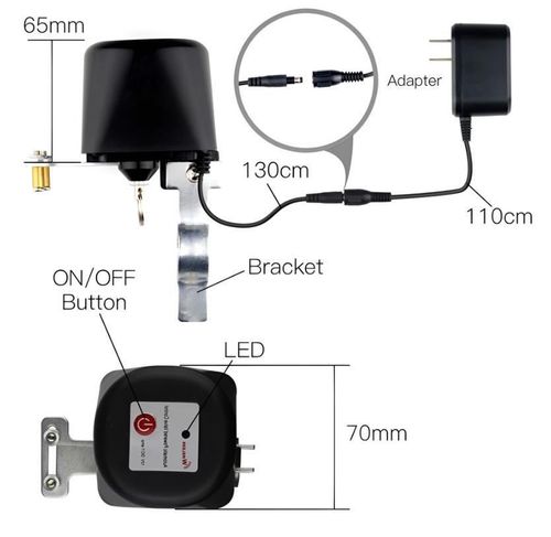 купить Аксессуар для систем отопления Moes ZV-LZ-EU-BK-MS в Кишинёве 