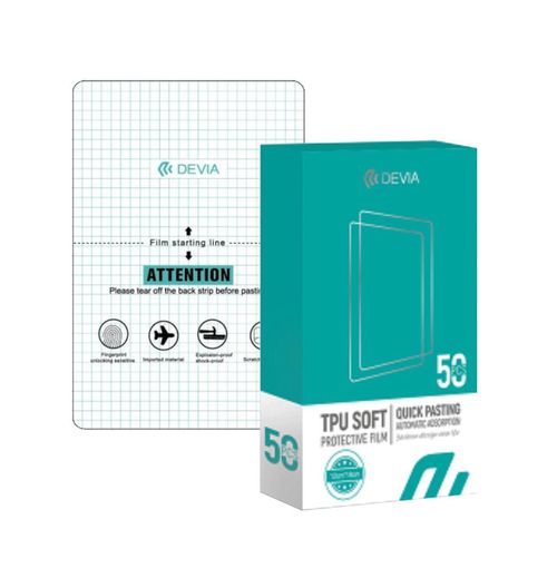 купить Пленка защитная для смартфона Devia Intelligent Tpu Soft Protective Front Film (50Pcs) в Кишинёве 