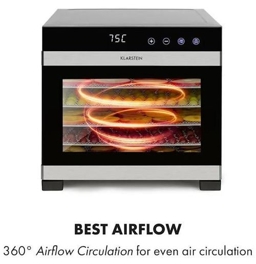 cumpără Aparat de deshidratat alimente Klarstein Flavour Dry Black/Inox în Chișinău 