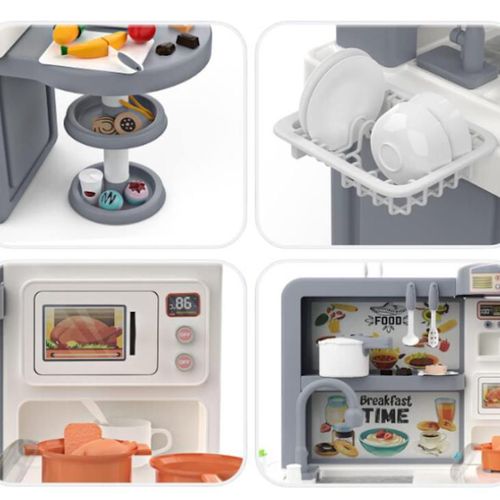 купить Игрушечная кухня и посуда Essa 100T-3 Bucătărie pentru copii, gri в Кишинёве 