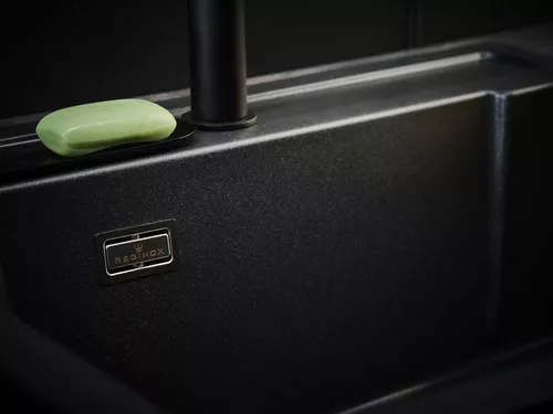 купить Мойка кухонная Reginox R31049 Amsterdam 54 Tapwing Black Silvery в Кишинёве 