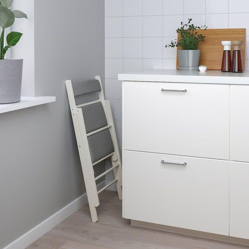 купить Стул Ikea Frosvi (Alb/Knisa Gri) в Кишинёве 