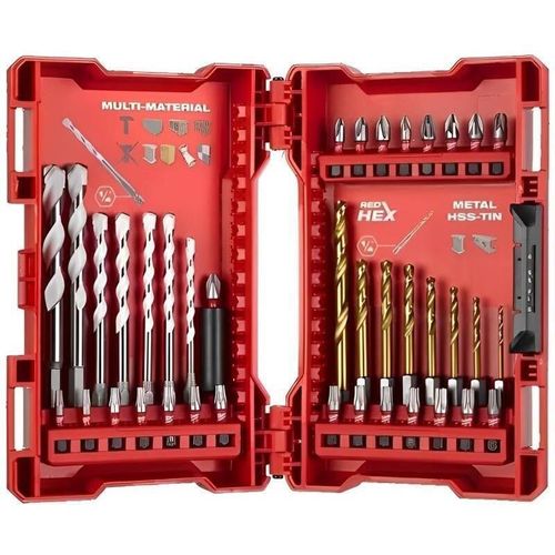 cumpără Set de tubulare, bite, duze Milwaukee 4932492657 set de biti si burghie multi material SI RED HEX metal în Chișinău 