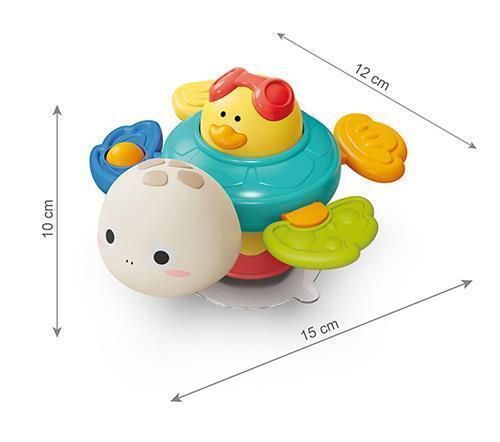 купить Игрушка для купания BabyOno 1584 Jucarie senzoriala cu ventuza TURTLE в Кишинёве 