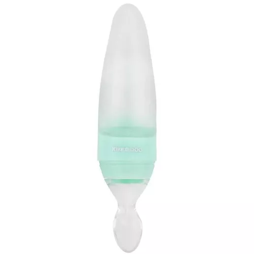 cumpără Seturi pentru hrănire bebelușilor Kikka Boo 31302020065 Biberon din silicon cu lingura Rocket Mint, 90 ml în Chișinău 